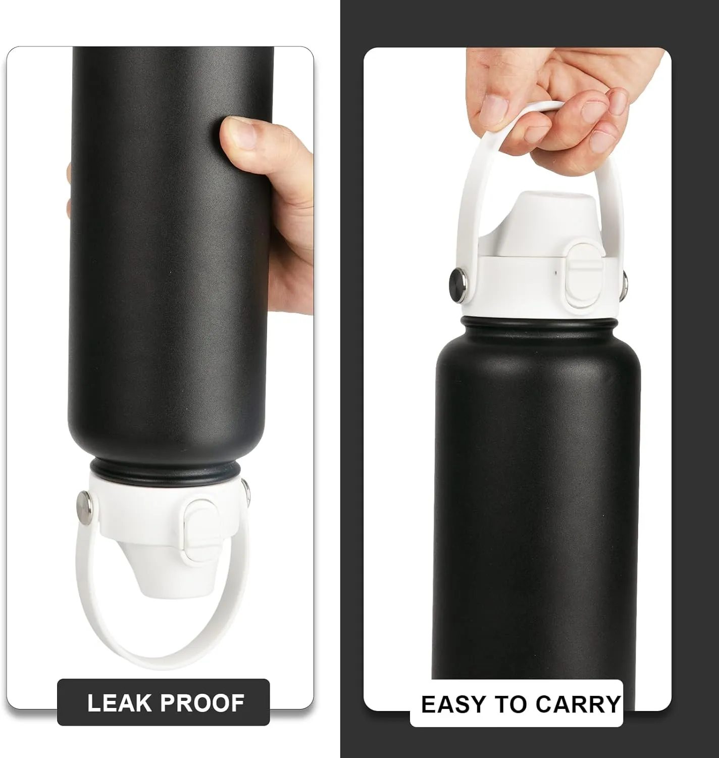 Auto Flip Lid for Hydro Flask Wide Mouth, Great Spout Lid for Simple Modern, Fits for Iron Flask and Other Brands, Replacement Lid with Button Lock