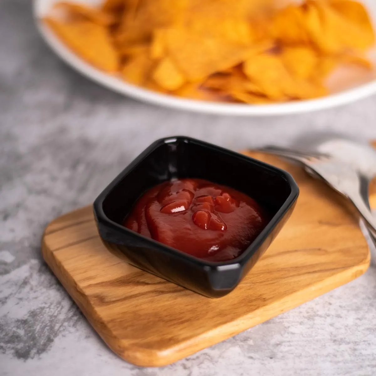 DELLING Ultra-Strong 3 Oz Ceramic Dip Bowls Set, Black Dipping Sauce Bowls/Dishes for Tomato Sauce, Soy, BBQ and other Party Supplies - Set of 6