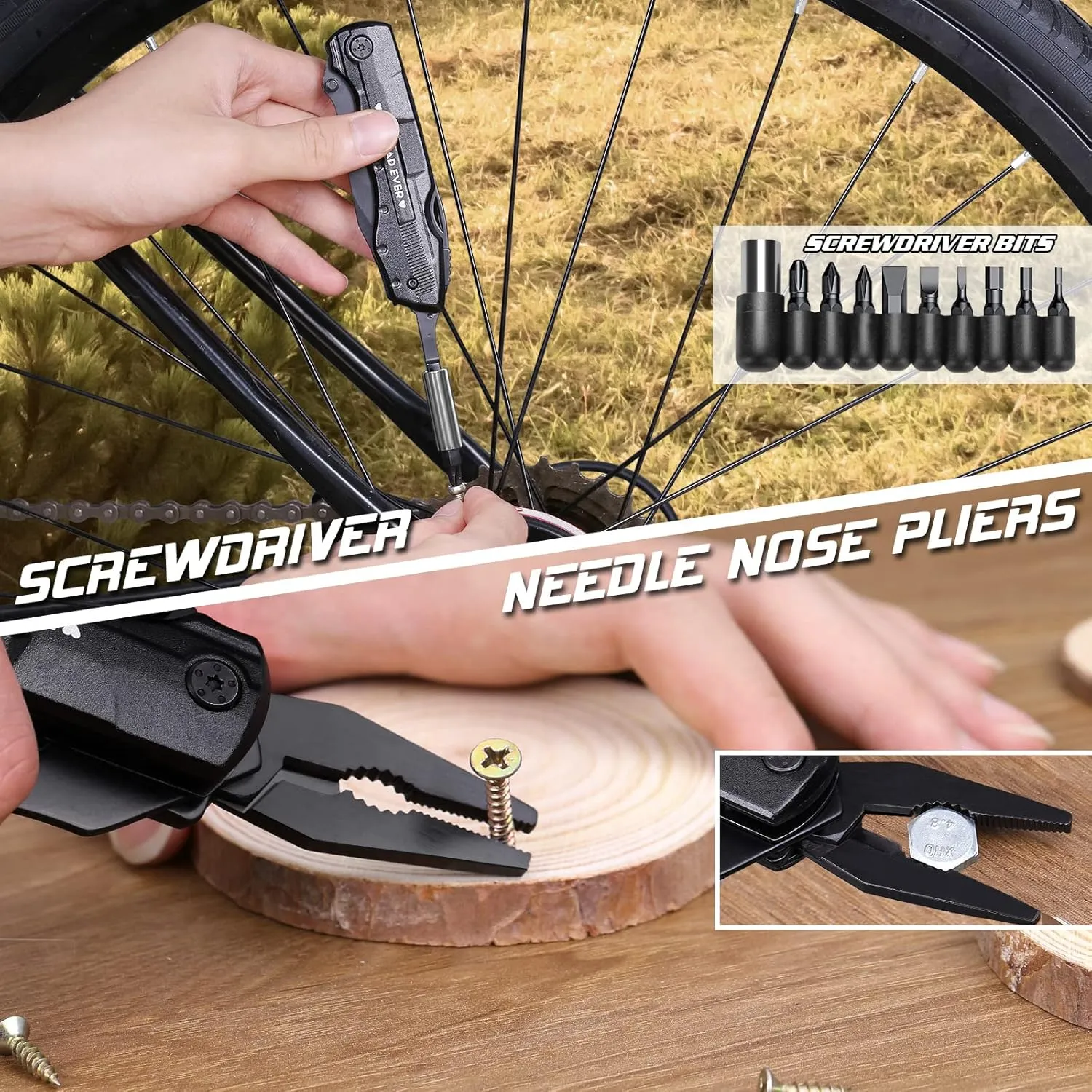 Fathers Day Dad Gifts from Daughter Son Kids Wife,Multitool Pocket Knife "BEST DAD EVER",Birthday Christmas Gifts for Dad,Unique Camping Hunting Cycling Gift Ideas for Dad