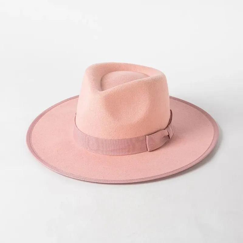 Fedora Sun Hat With Premium Wool