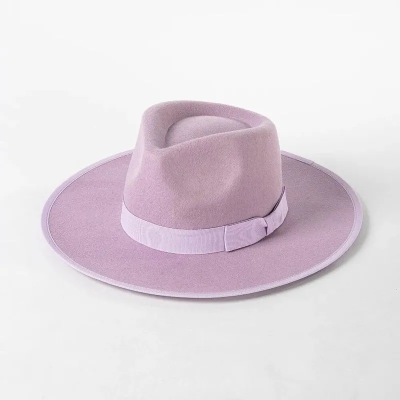 Fedora Sun Hat With Premium Wool