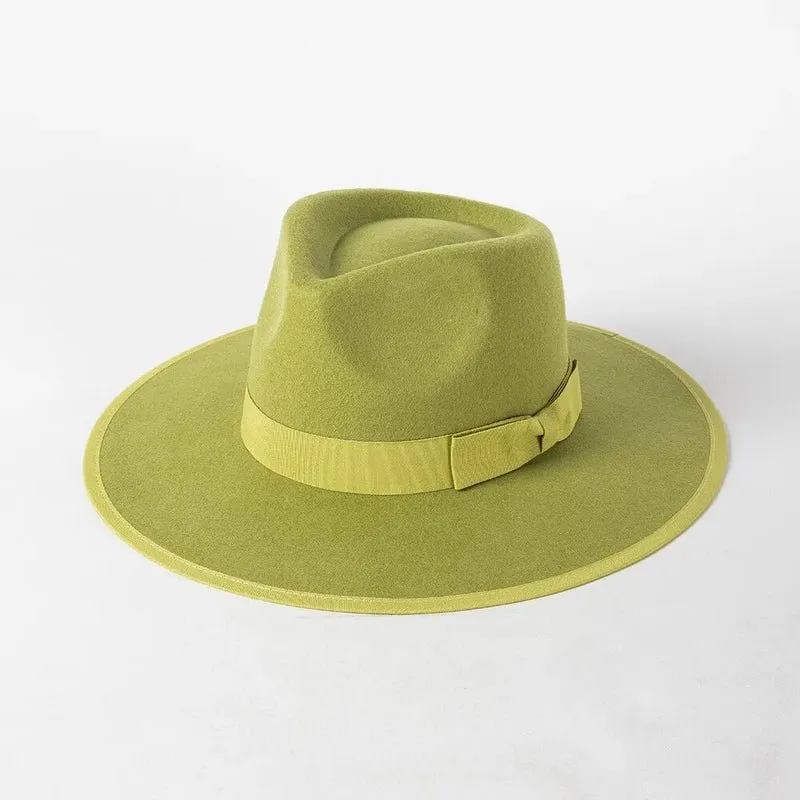 Fedora Sun Hat With Premium Wool