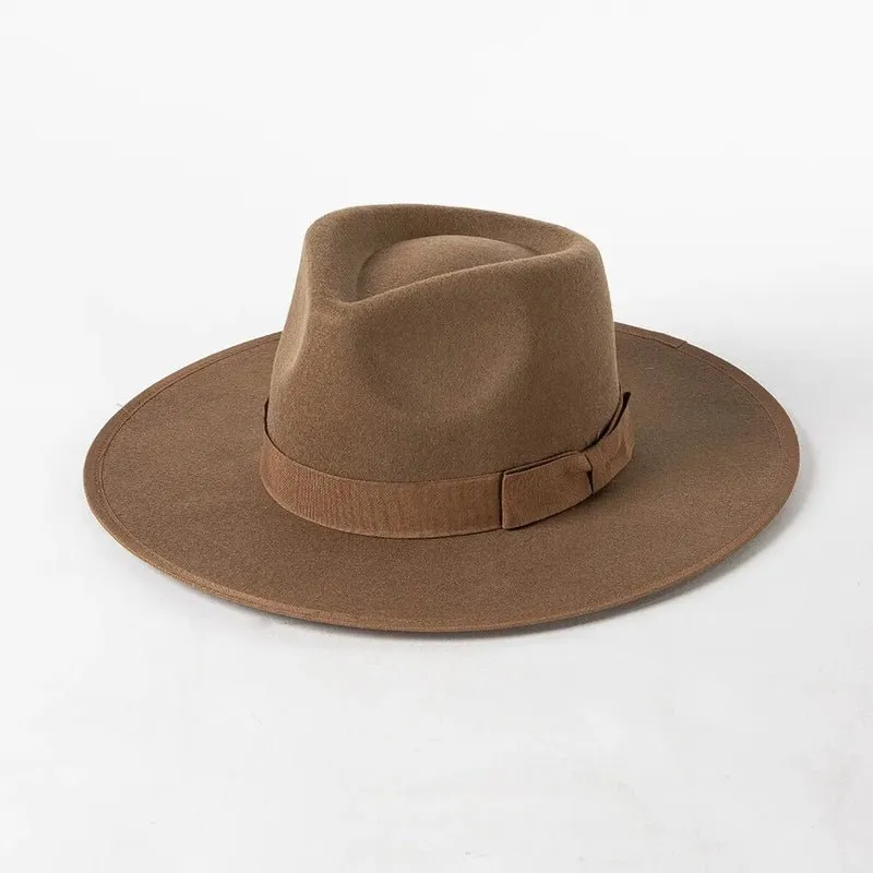 Fedora Sun Hat With Premium Wool