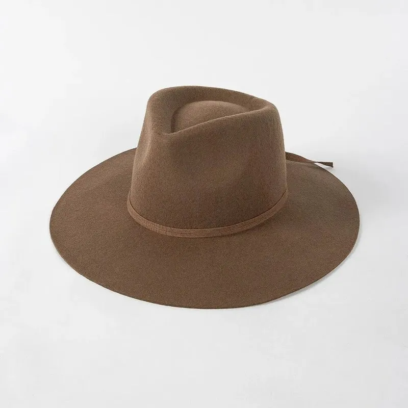 Fedora Sun Hat With Premium Wool