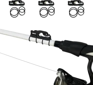 FinMan Multitool & Stow | Rod Mounted Line Cutter & Hook Keeper for Tackle Changes | Prevent Tangles, Keep Hooks Safe and Sharp, and Secure Weights | Easy to Install & Made in The USA