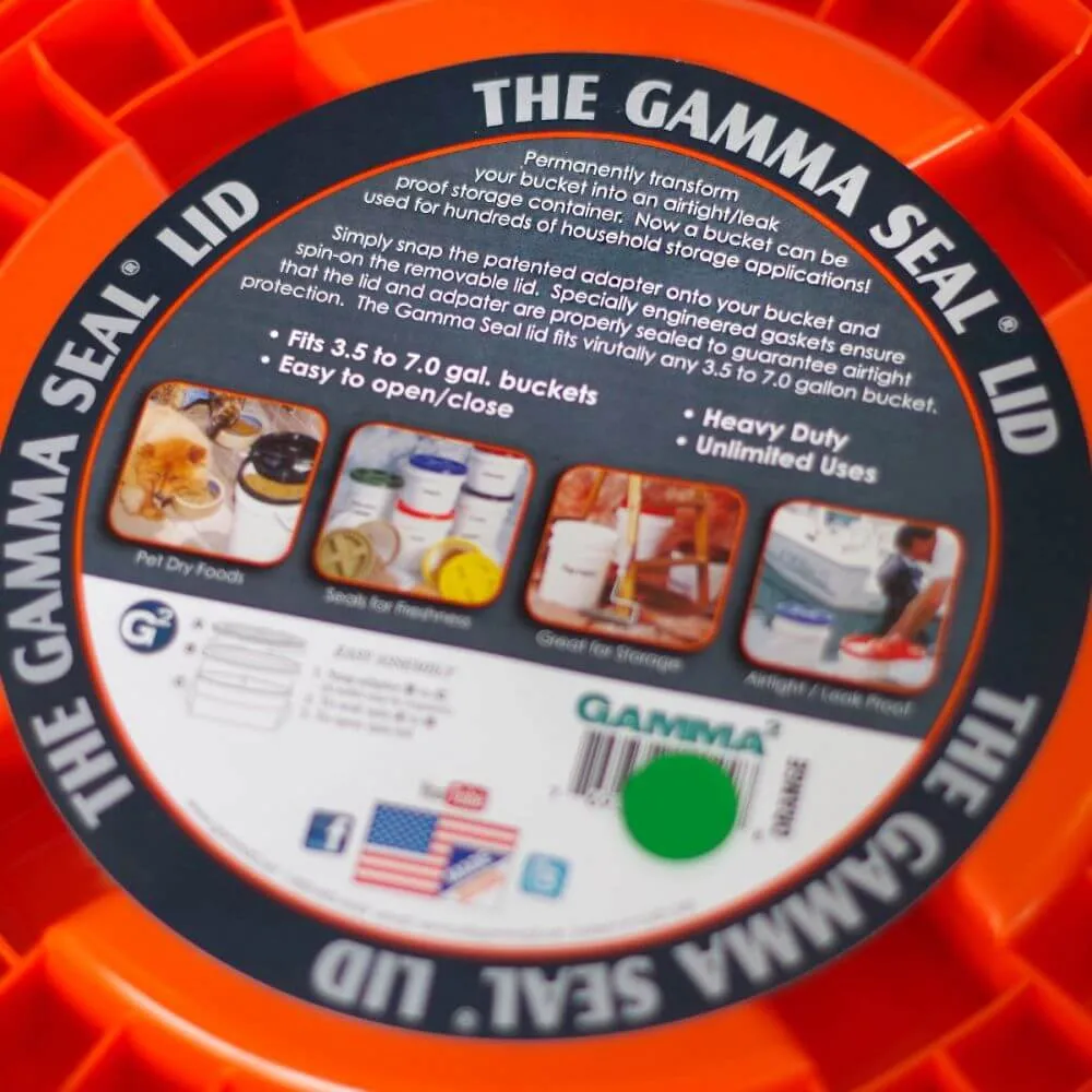 Gamma Seal Lid White Screw-on Bucket & Pail Lid