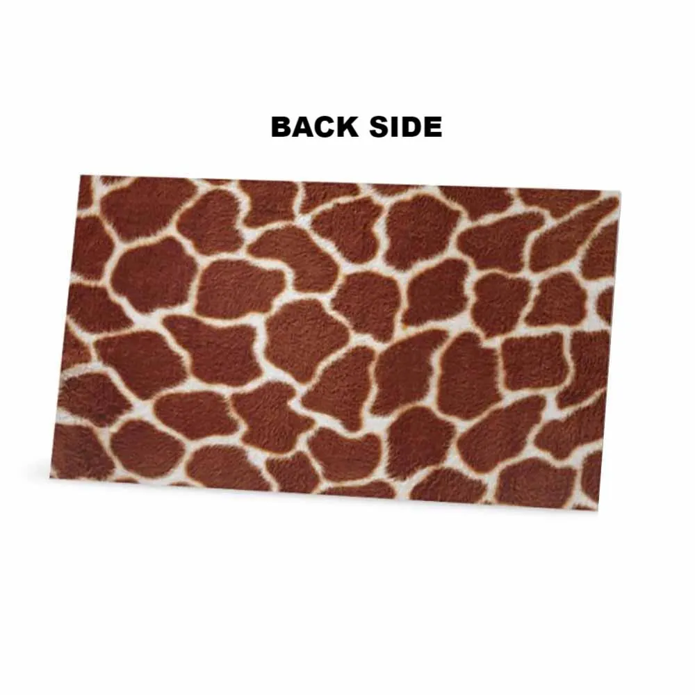 Giraffe Print Place Cards - Tent Style