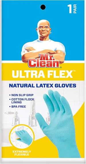 Mr. Clean Large Reusable Latex Gloves,
