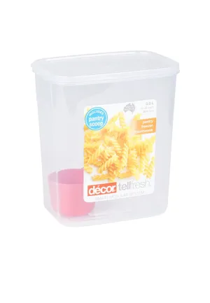Oblong Tall Cereal Container 3L with Scooper