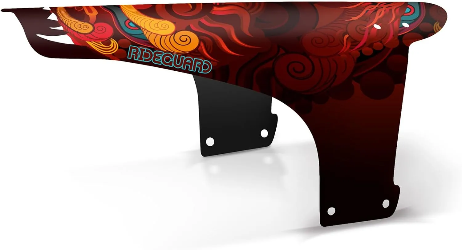 PF1 - Front MTB Mudguard Mountain Bike Fender. Fits 24, 26, 27.5, 29, Plus Size and Fat Bikes. UK Made 100% Recycled Plastic Waste 100% Recyclable.