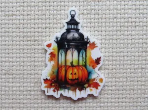 Pumpkin Lantern Needle Minder, Cover Minder, Magnet