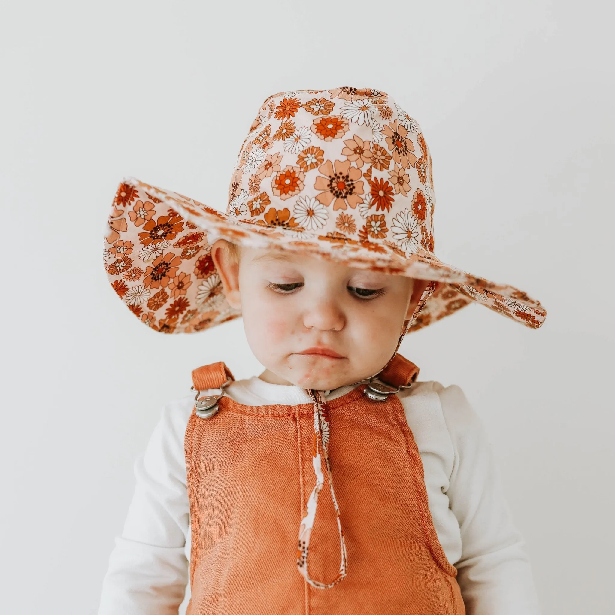 Retro Blooms Sunhat UPF 50  with Adjustable Breakaway Strap
