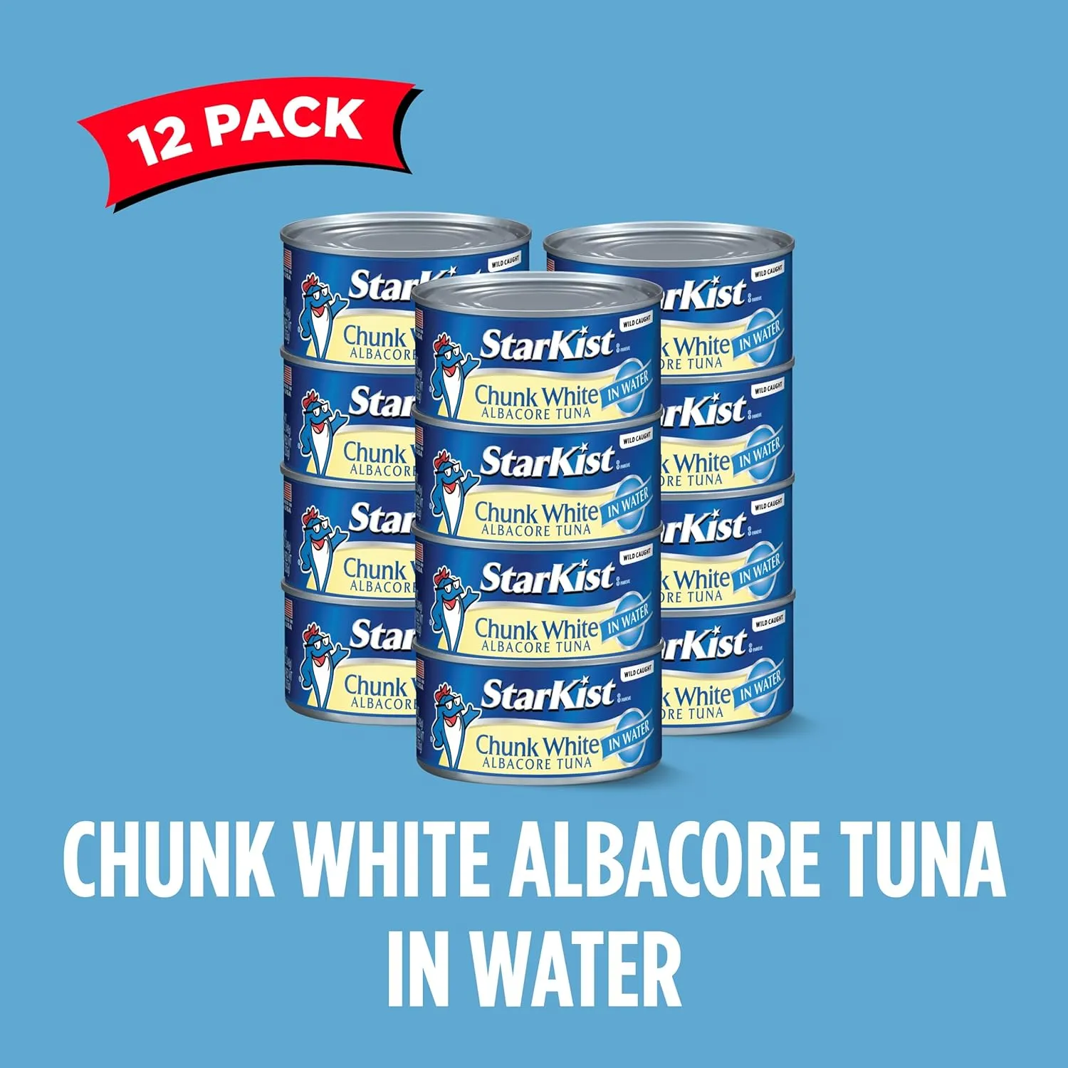 StarKist Chunk White Albacore Tuna in Water, 12 Oz, Pack of 12