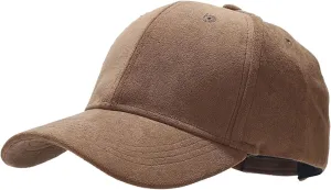 Suede Baseball Caps for Women Classic Adjustable Plain Running Dad Hats Stylish Unconstructed Low Profile Trucker Hat