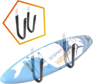 SUP Wall Rack Surfboard Wall Rack SUP Wall Mount - As a Display Background Wall at Home for Paddleboards Shortboards and Longboards (Suitable for SUP)