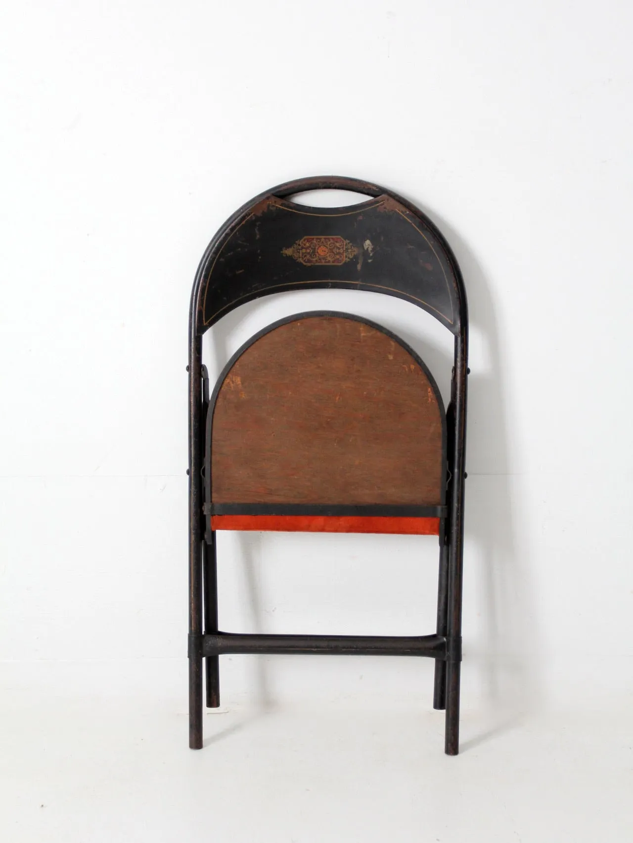 vintage metal folding chiar