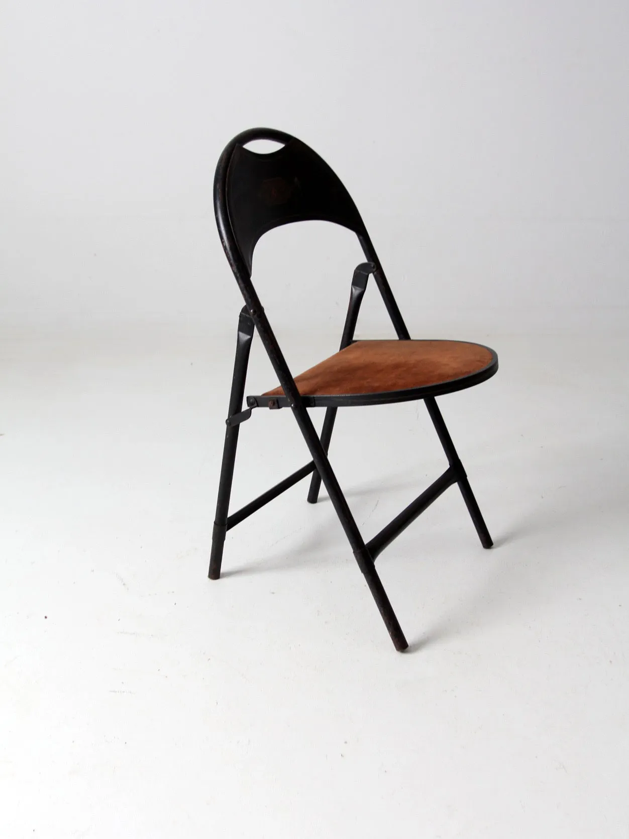 vintage metal folding chiar