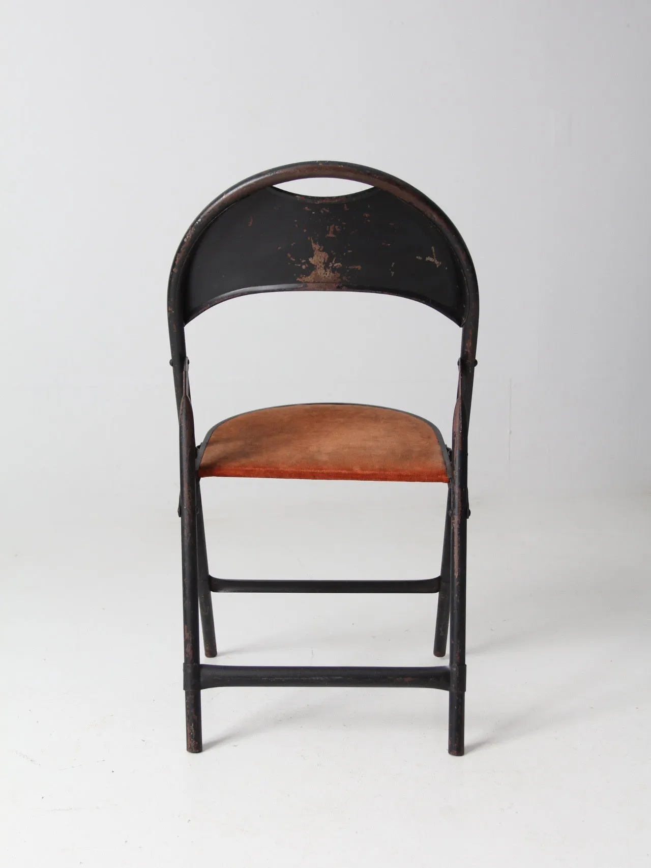 vintage metal folding chiar