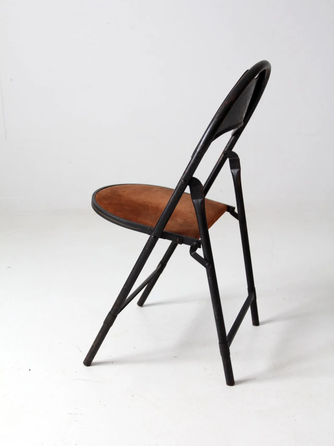 vintage metal folding chiar